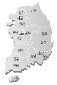 대한민국지도